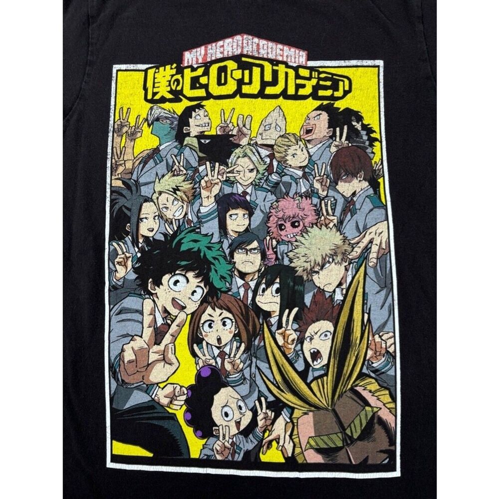 Funimation My Hero Academia Men's T-Shirt - Black, Size S - Anime Manga